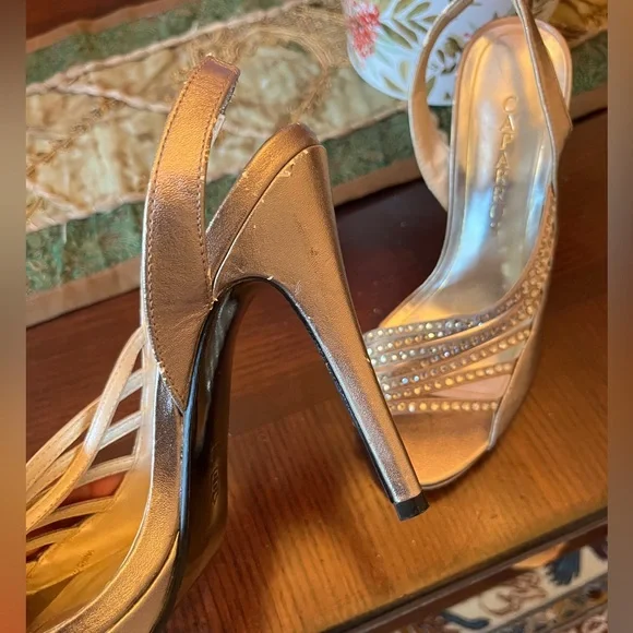 Sparkly high heels- silver - Picture 3 of 5